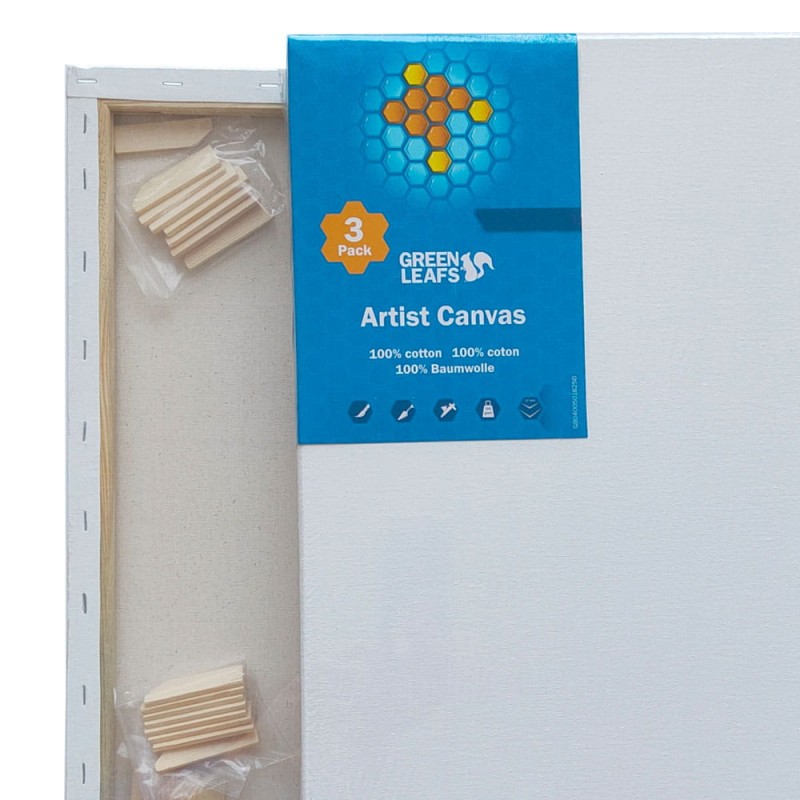 3Pack komplet podobrazi Grean Leafs 50x50 cm 01