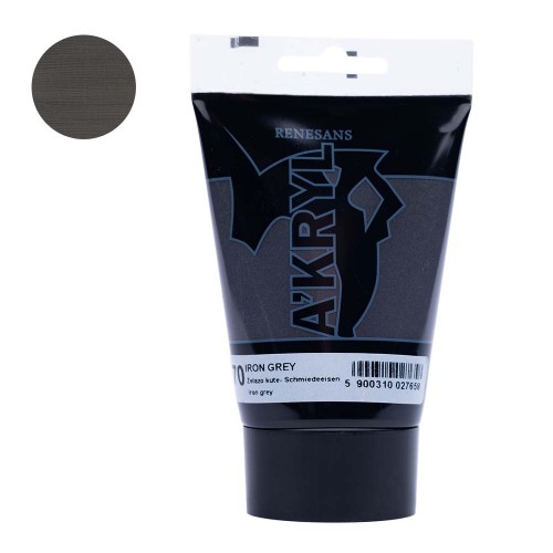 Farba akrylowa Renesans A'kryl 100 ml - 70 Żelazo kute
