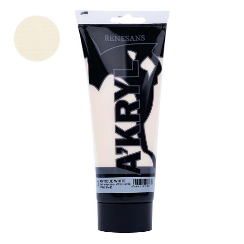 Farba akrylowa Renesans A'kryl 200 ml - 02 Biel antyczna