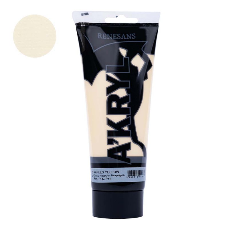 Farba akrylowa Renesans A'kryl 200ml - 03 Żółta Neapolitańska