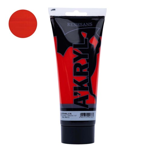 Farba akrylowa Renesans A'kryl 200 ml - 08 Cynober