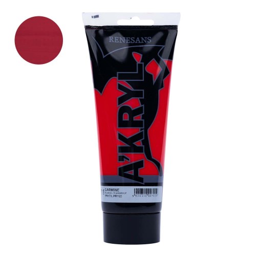 Farba akrylowa Renesans A'kryl 200 ml - 11 Karmin