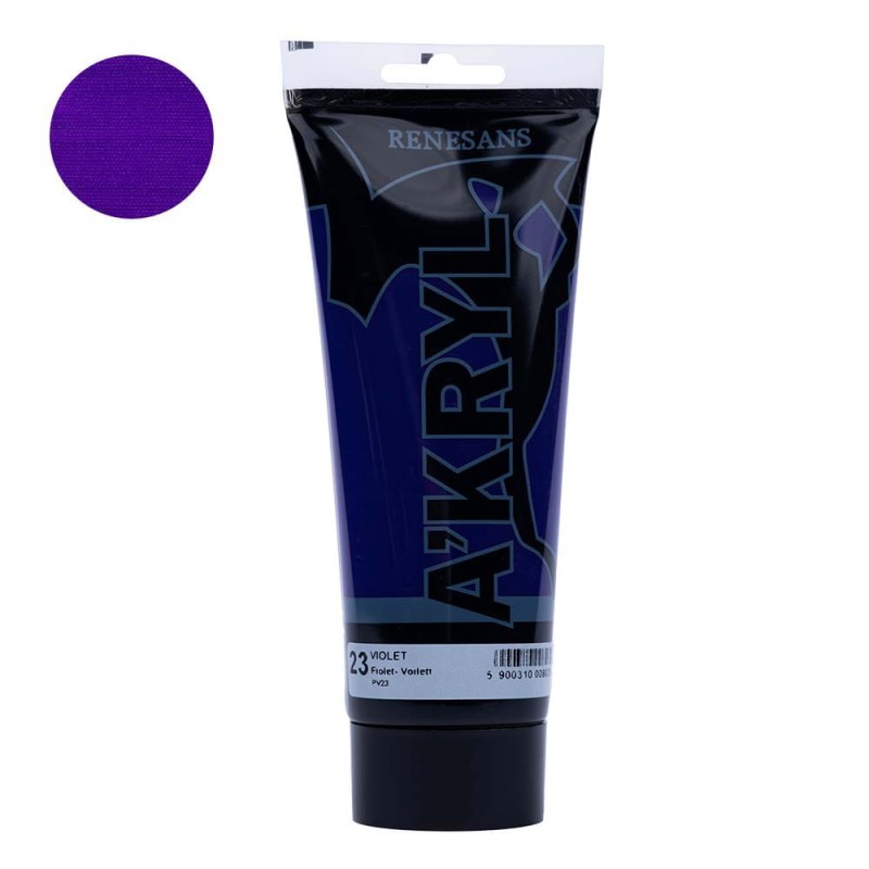 Farba akrylowa Renesans A'kryl 200ml - 23 Fiolet