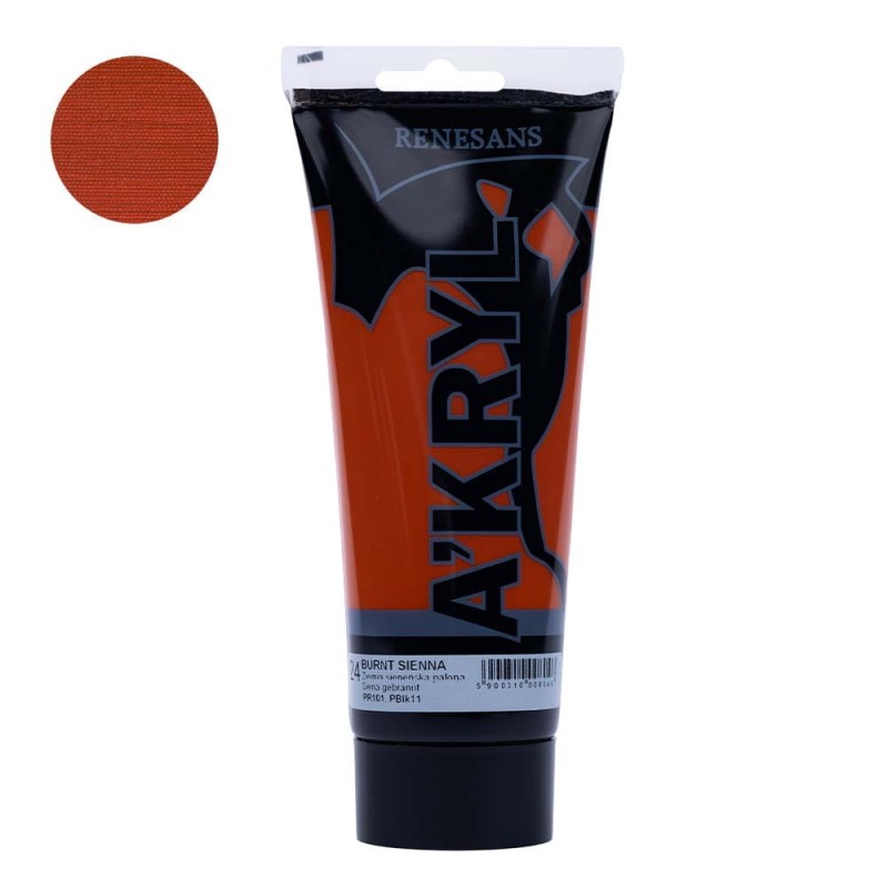 Farba akrylowa Renesans A'kryl 200 ml - 24 Siena Palona