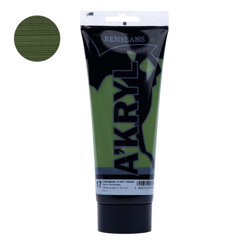 Farba akrylowa Renesans A'kryl 200 ml - 17 Zieleń chromowa
