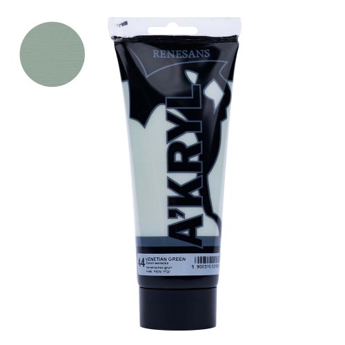 Farba akrylowa Renesans A'kryl 200 ml - 44 Zieleń Wenecka