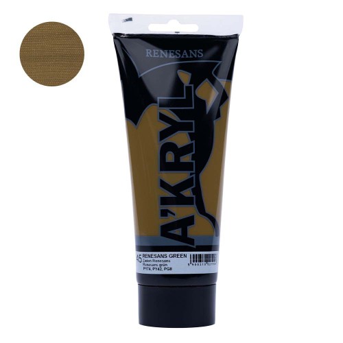 Farba akrylowa Renesans A'kryl 200 ml - 45 Zieleń Renesans