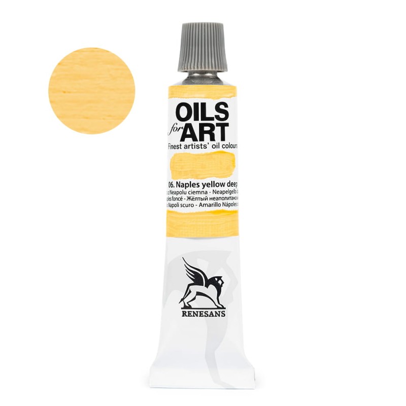 Farba olejna Renesans Olej for art 20 ml - 06 Żółty Neapolitański Ciemny