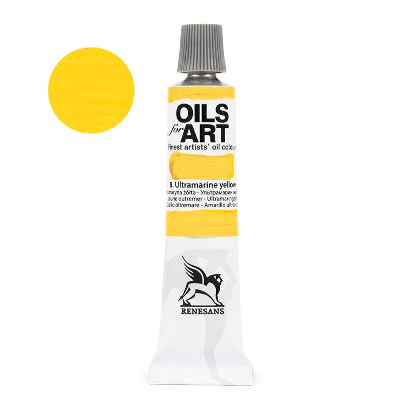 Farba olejna Renesans Olej for art 20 ml - 08 Żółty Ultramaryna
