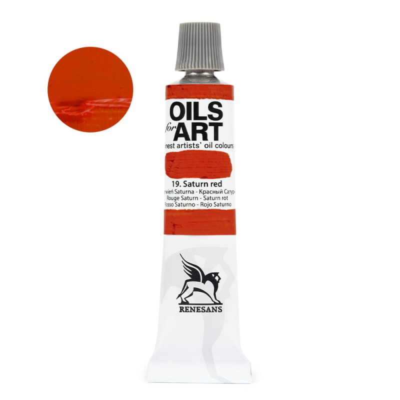 Farba olejna Renesans Olej for art 20 ml - 19 Czerwień Saturna