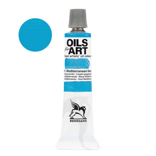 Farba olejna Renesans Oils for Art 20 ml - 31 Błękit śródziemnomorski