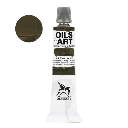 Farba olejna Renesans Oils for Art 20 ml - 45 Umbra naturalna