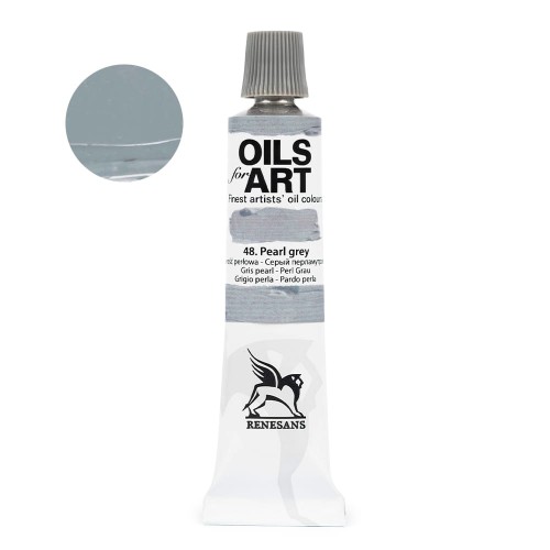 Farba olejna Renesans Oils for Art 20 ml - 48 Szarość perłowa
