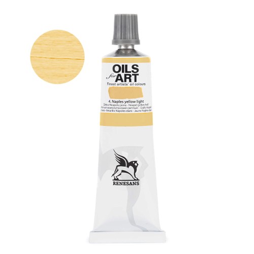 Farba olejna Renesans Oils for Art 60 ml - 04 Żółty neapolitański jasny