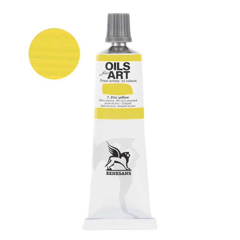 Farba olejna Renesans Olej for Art 60 ml - 07 Żółty Cynkowy