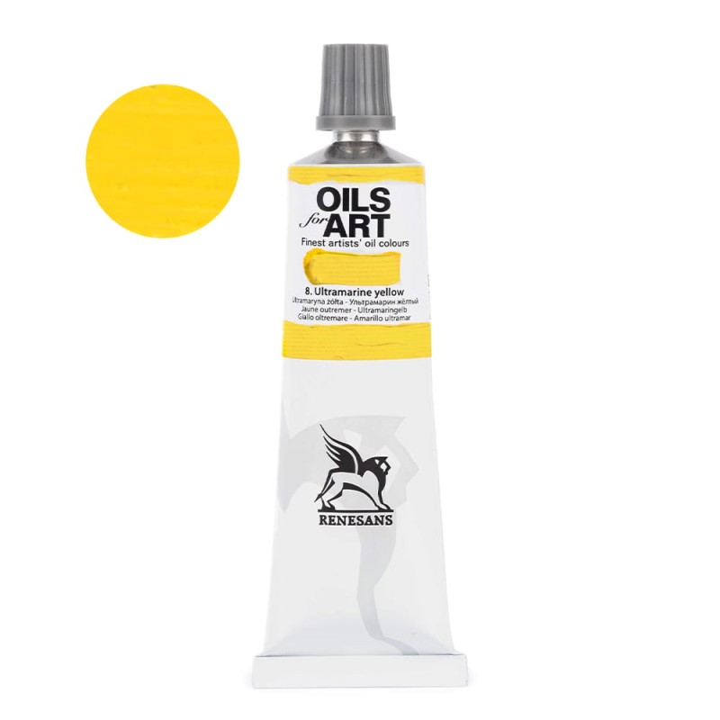 Farba olejna Renesans Olej for Art 60 ml - 08 Żółty Ultramaryna