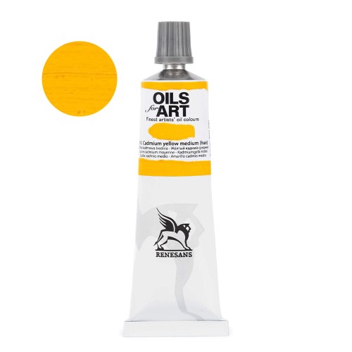 Farba olejna Renesans Oils for Art 60 ml - 10 Żółty kadmowy średni