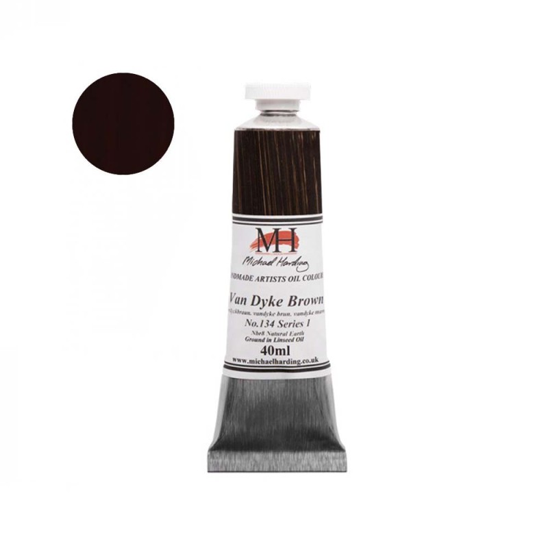 Farba olejna Michael Harding 40 ml - 134 Vandyke Brown