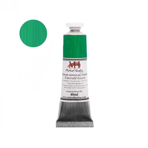 Farba olejna Michael Harding 40 ml - 216 Emerald Green