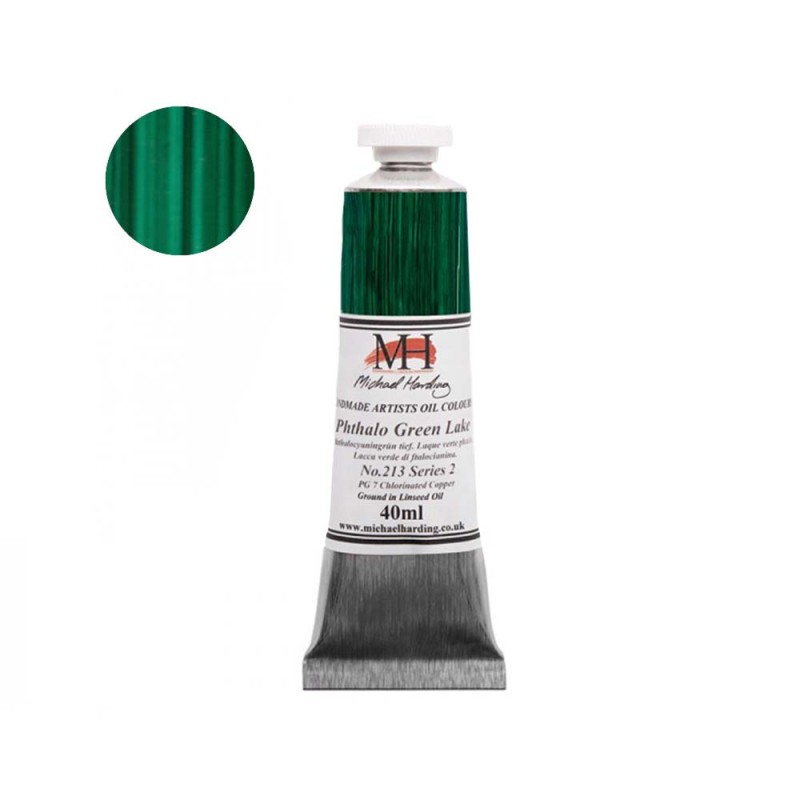 Farba olejna Michael Harding 40 ml - 213 Phthalocyan Green