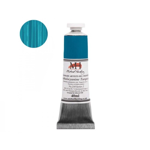 Farba olejna Michael Harding 40 ml - 210 Phthalocyan Turquoise