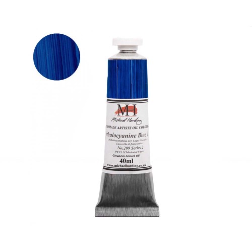 Farba olejna Michael Harding 40 ml - 209 Phthalocyanine Blue Lake
