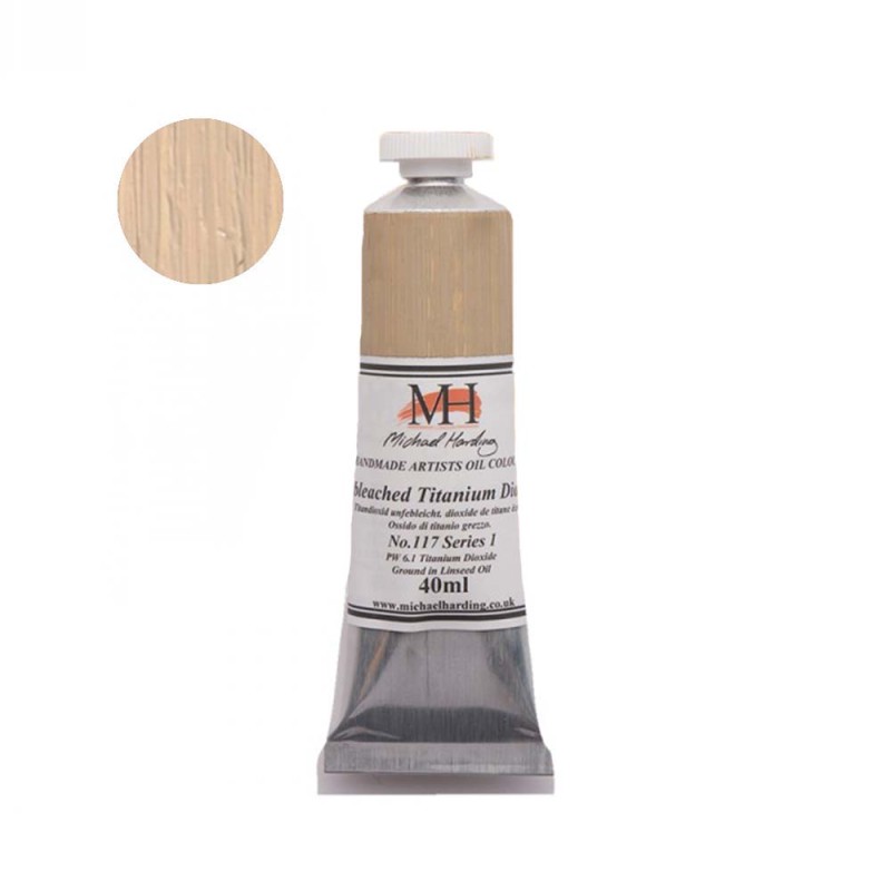Farba olejna Michael Harding 40 ml - 117 Unbleached Titanium Dioxide