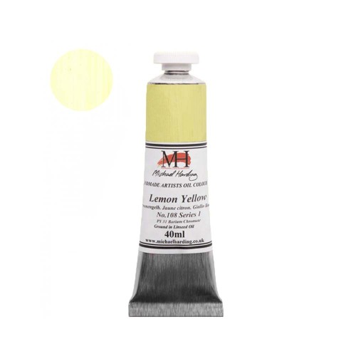 Farba olejna Michael Harding 40 ml- 108 Lemon Yellow