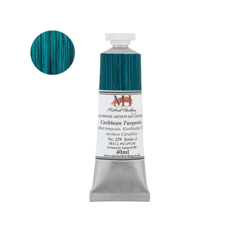 Farba olejna Michael Harding 40 ml - 229 Caribbean Turquoise