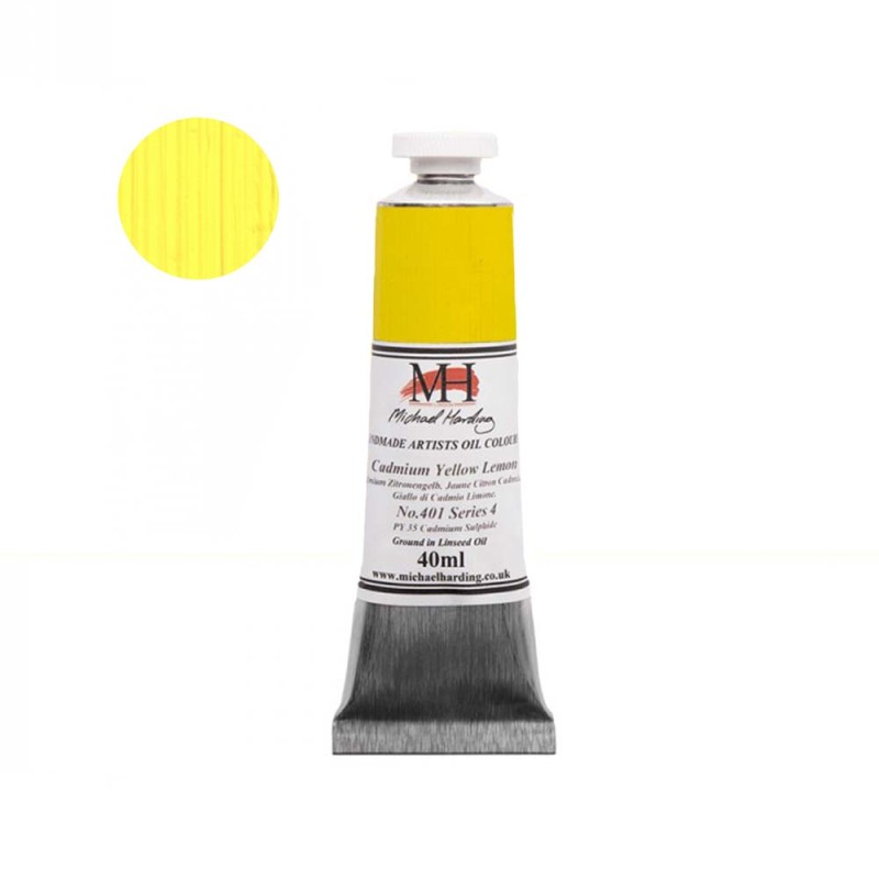Farba olejna Michael Harding 40 ml - 401 Cadmium Yellow Lemon