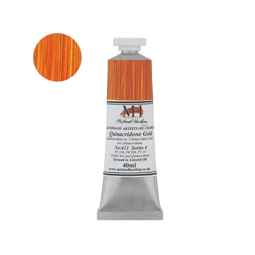 Farba olejna Michael Harding 40 ml - 411 Quinacridone Gold