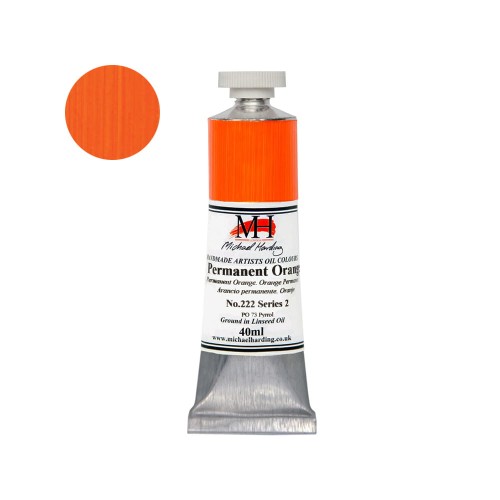 Farba olejna Michael Harding 40 ml - 222 Permanent Orange