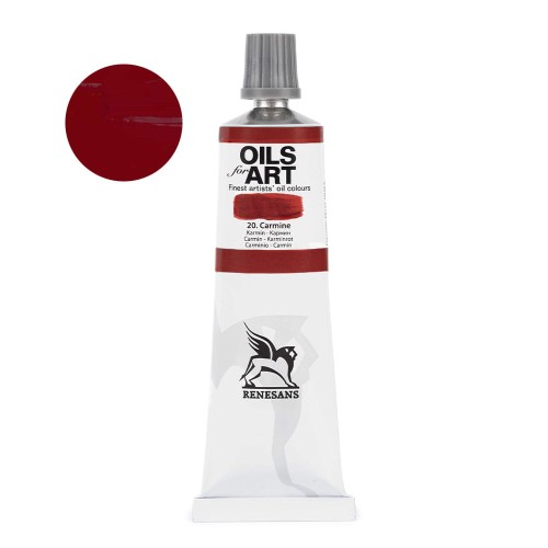 Farba olejna Renesans Oils for Art 60 ml - 20 Karmin