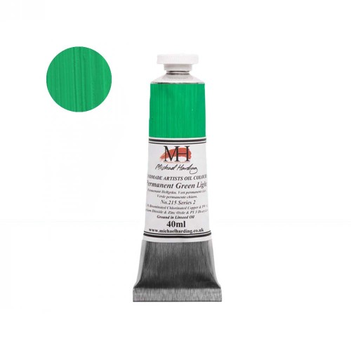 Farba olejna Michael Harding 40 ml - 215 Permanent Green Light