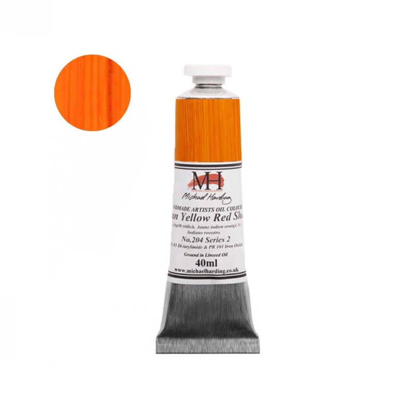 Farba olejna Michael Harding 40 ml - 204 Indian Yellow Red