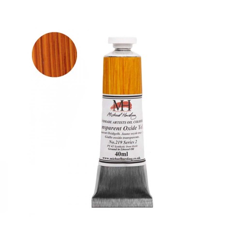 Farba olejna Michael Harding 40 ml - 219 Transparent Oxide Yellow