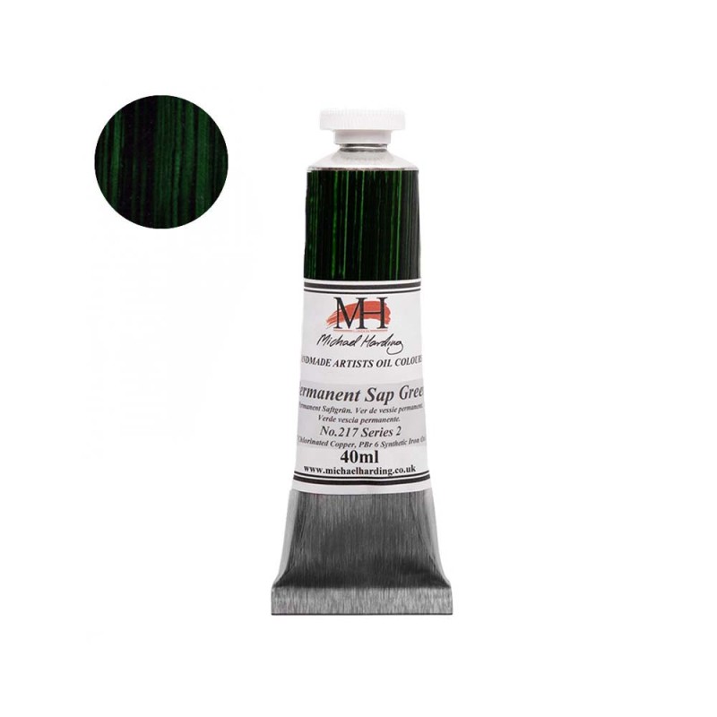 Farba olejna Michael Harding 40 ml - 217 Permanent Sap Green