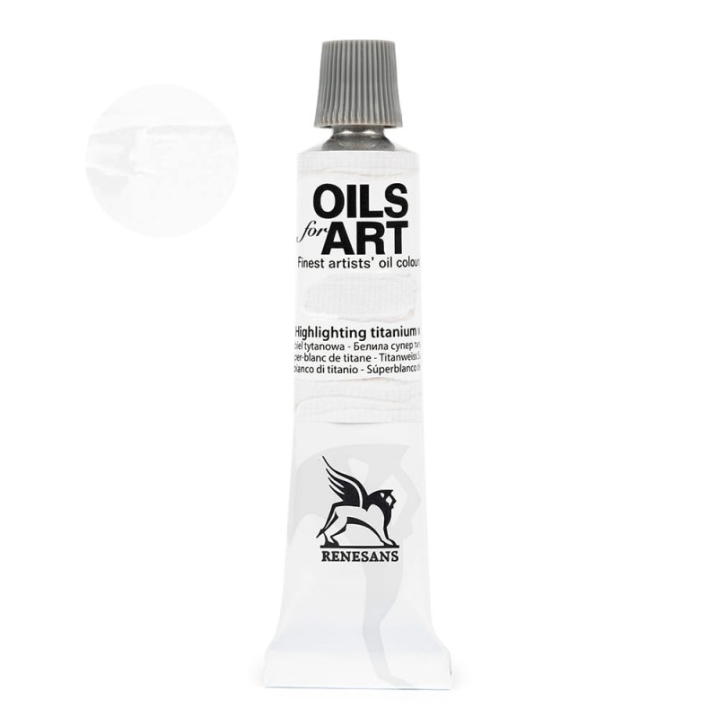 Farba olejna Renesans Olej for art 20 ml - 51 Superbiel Tytanowa