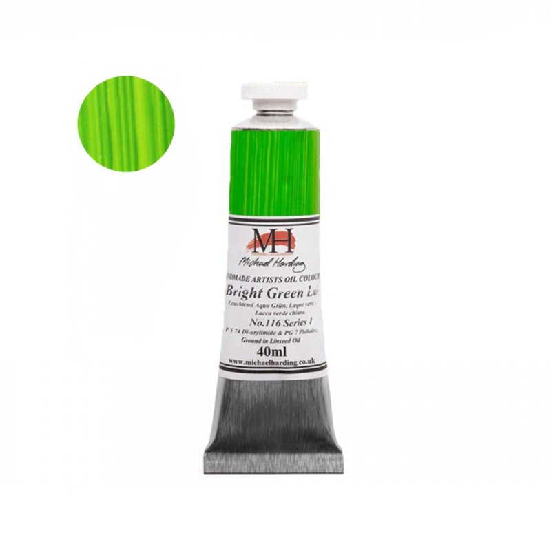 Farba olejna Michael Harding 40 ml - 116 Bright Green Lake