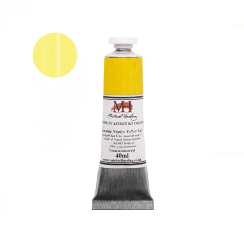 Farba olejna Michael Harding 40 ml - 605 Genuine Naples Yellow Light