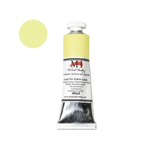 Farba olejna Michael Harding 40 ml - 514 Lead Tin Yellow Lemon