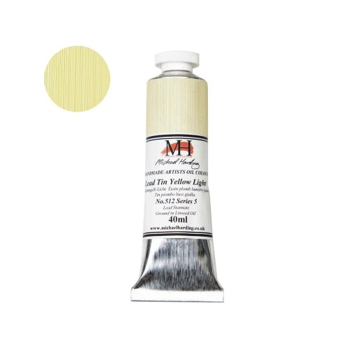 Farba olejna Michael Harding 40 ml - 512 Lead Tin Yellow Light