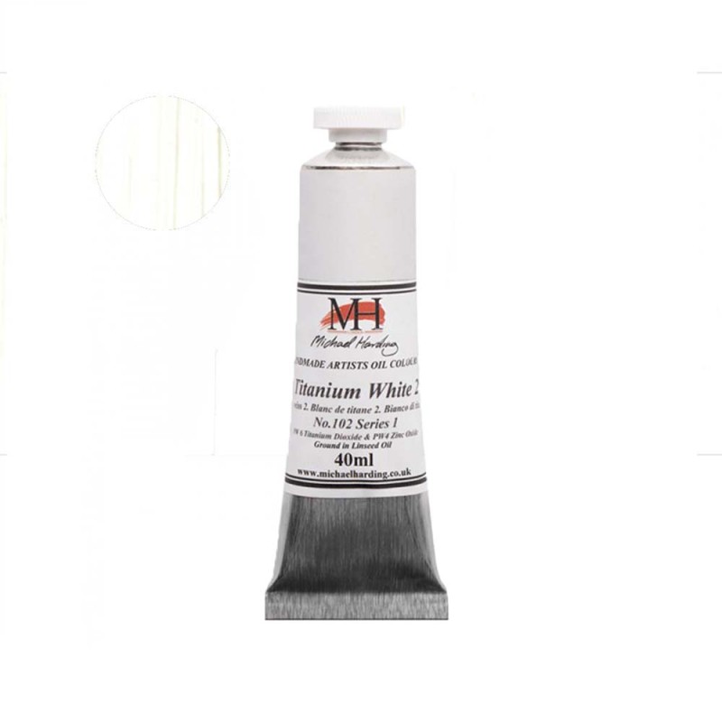 Farba olejna Michael Harding 40 ml -102 Titanium White No.2