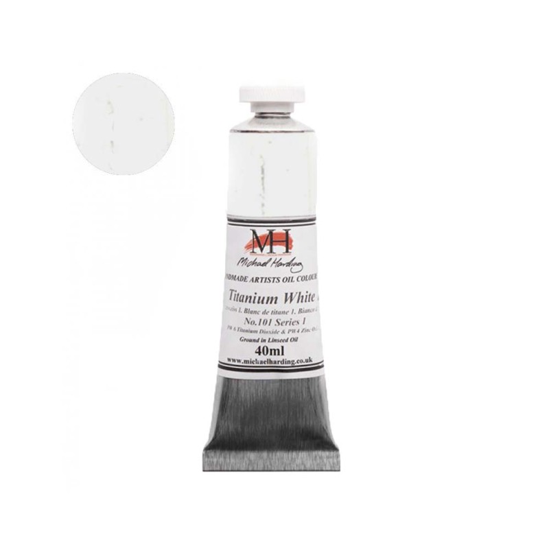 Farba olejna Michael Harding 40 ml - 101 Titanium White No.1