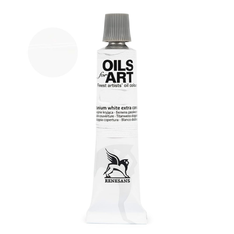 Farba olejna Olej for art 20 ml - 53 Biel Tytanowa Podwójnie Kryjąca