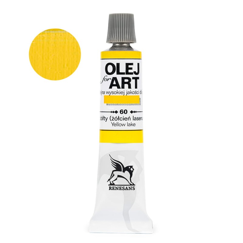 Farba olejna Olej for art 20 ml - 60 Lazur Żółty