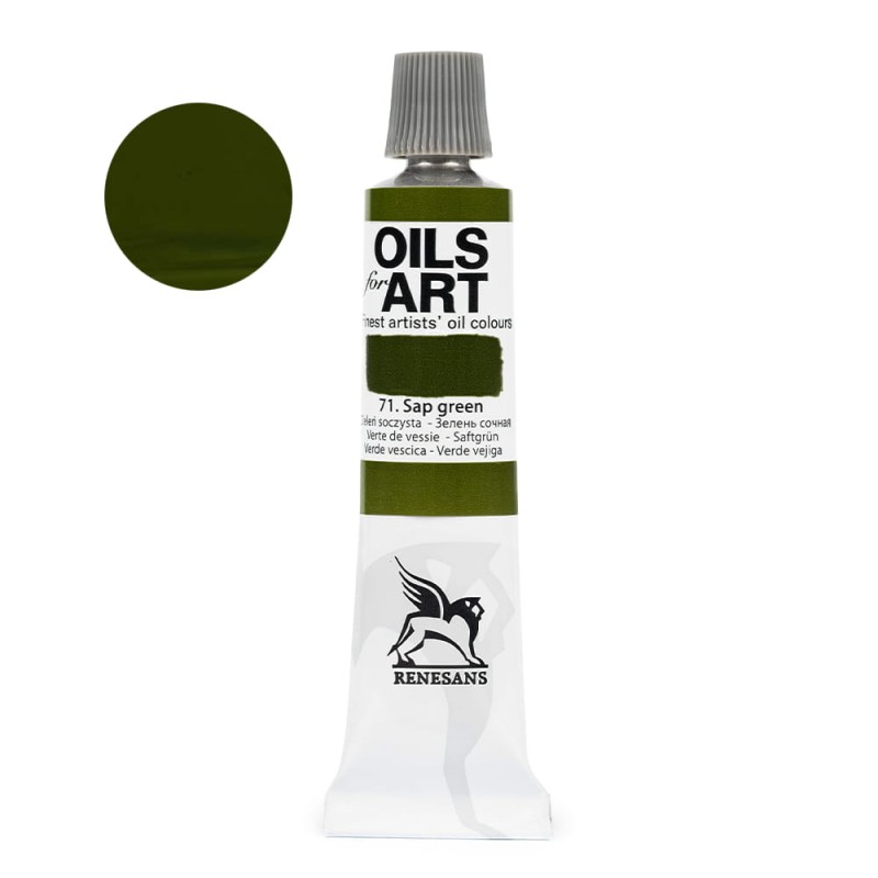 Farba olejna Olej for art 20 ml - 71 Zieleń Soczysta