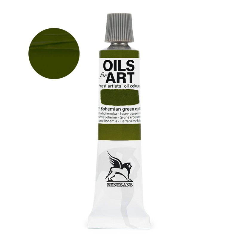 Farba olejna Olej for art 20 ml - 72 Zielona Ziemia Bohemska