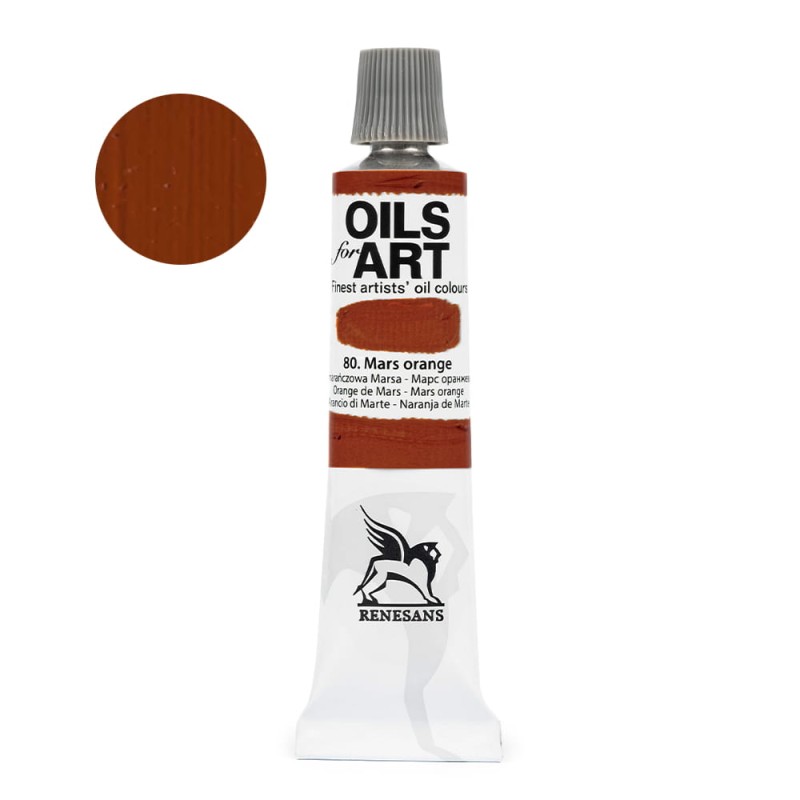 Farba olejna Olej for art 20 ml - 80 Pomarańczowa Marsa