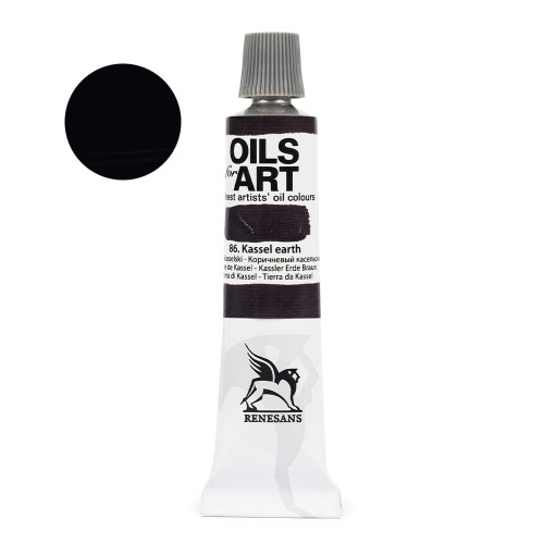 Farba olejna Renesans Oils for Art 20 ml - 86 Brunat kasselski